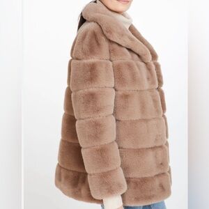 NWT BCBGMAXAZRIA SCULPTED FAUX COAT COLLARED BOMBER JACKET